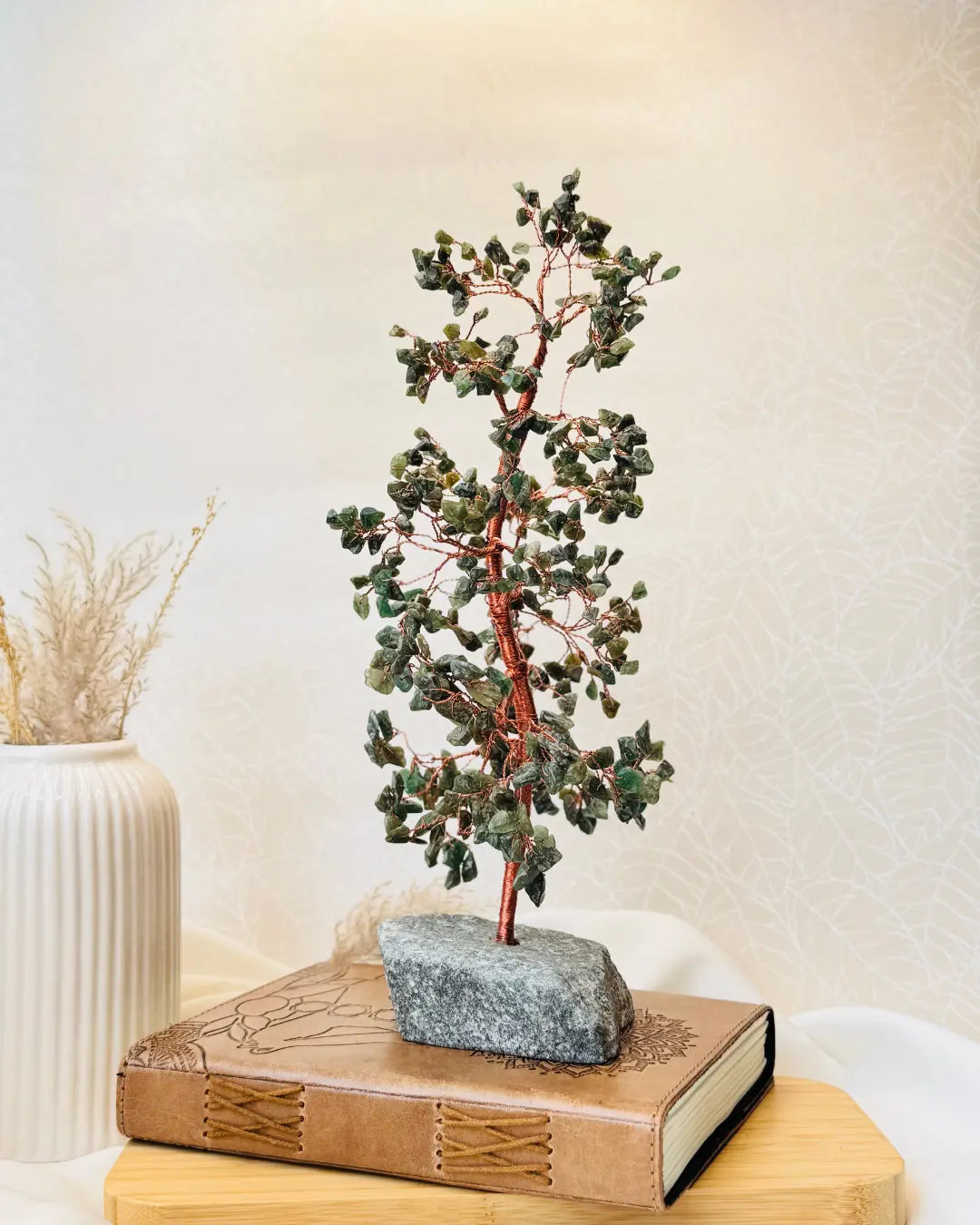 Light-Coded Green Aventurine Crystal Tree