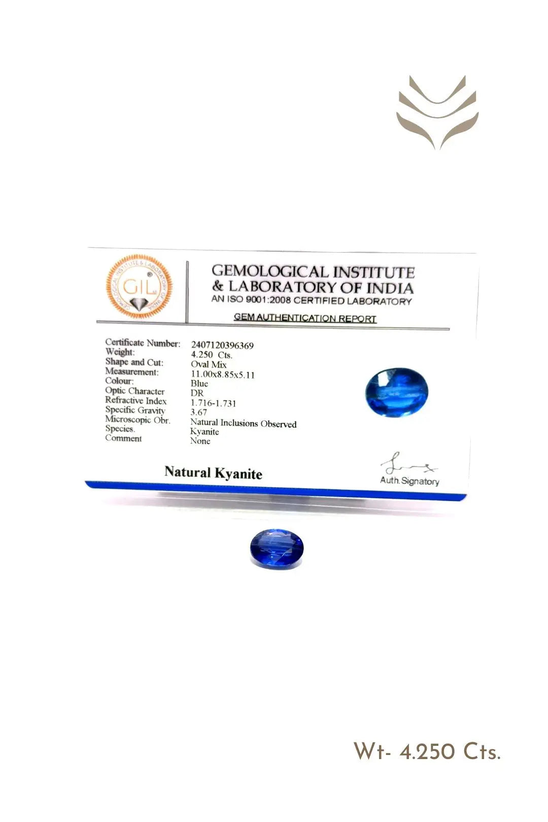 Light-Coded Kyanite - 4.25 Ct