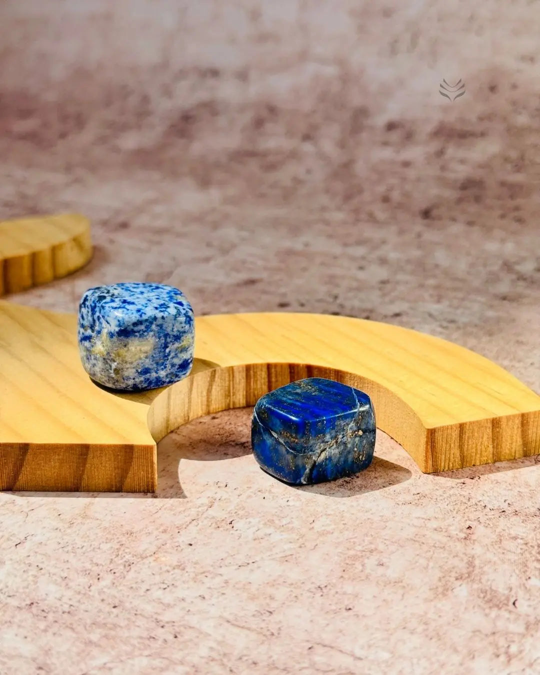 Light-Coded Lapis Lazuli Tumbles