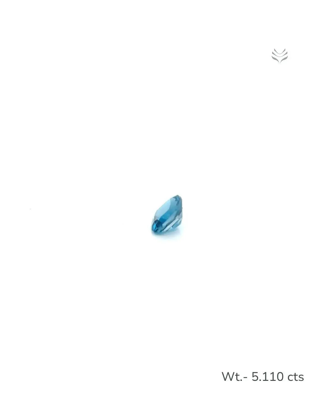 Light-Coded London Blue Topaz - 5.110 Ct