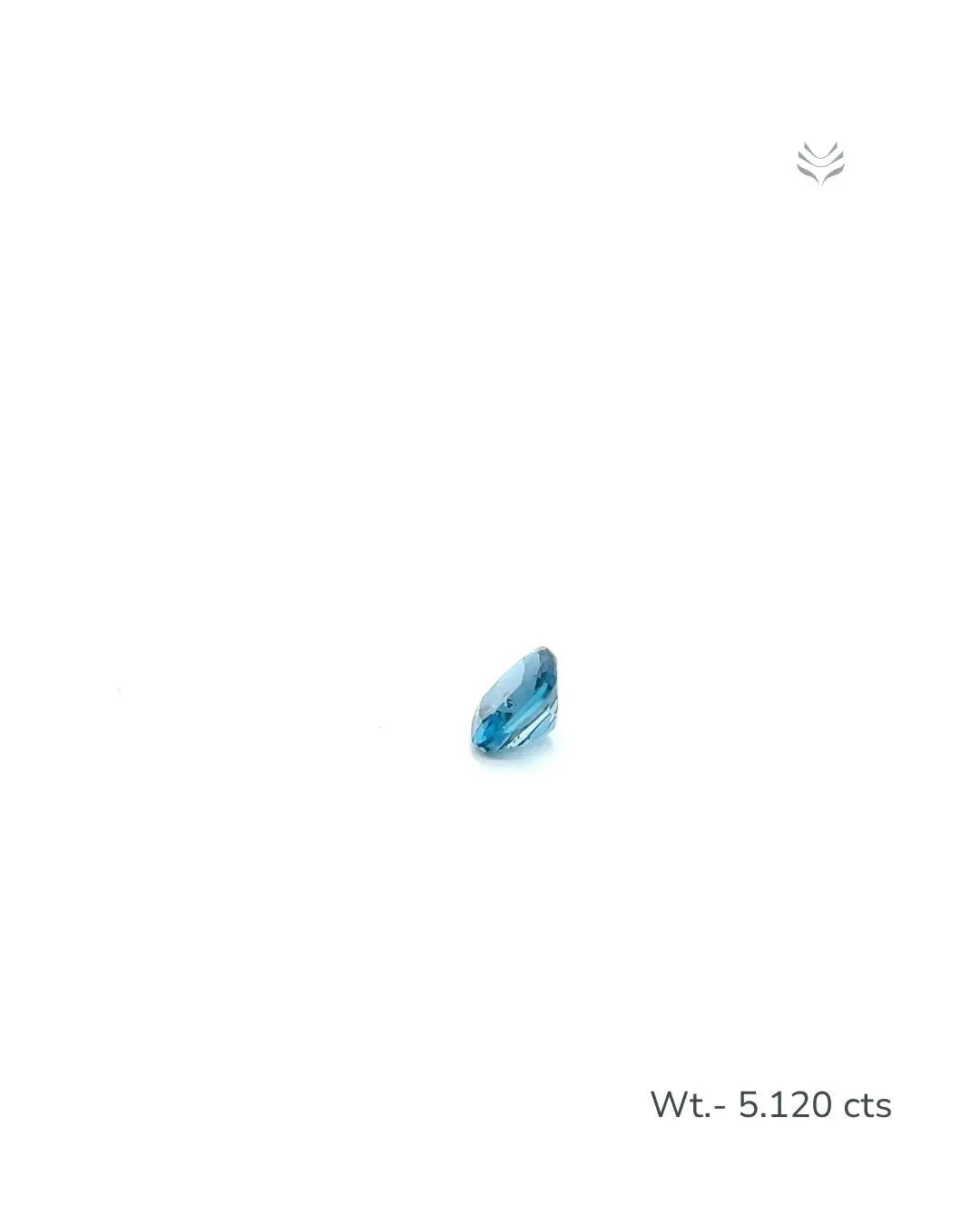 Light-Coded London Blue Topaz - 5.120 Ct