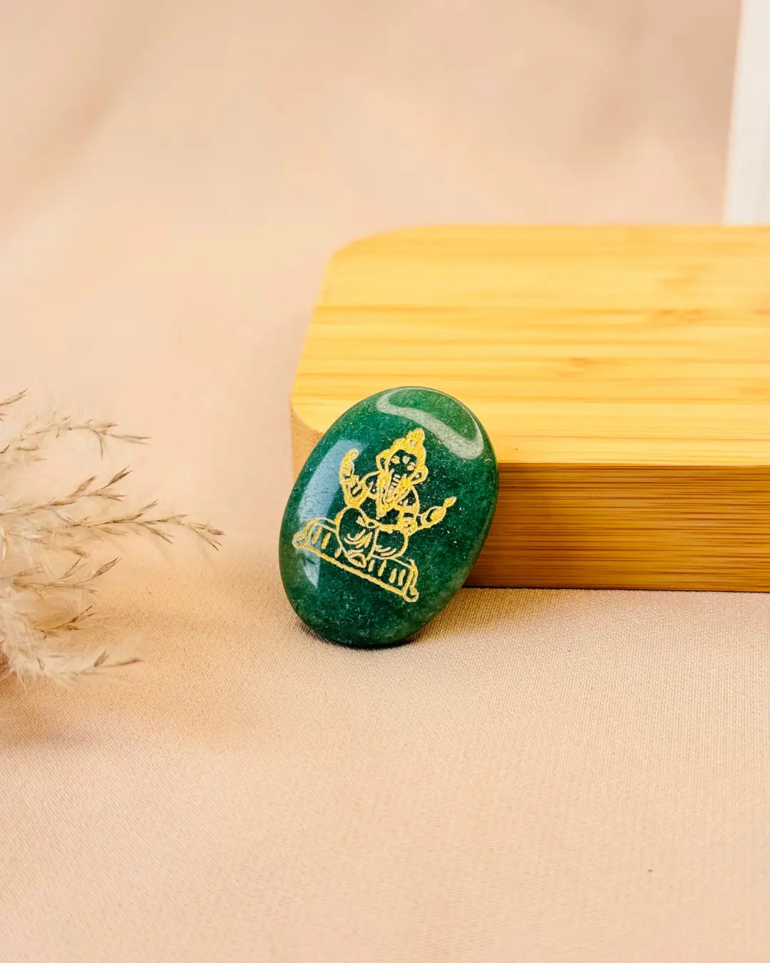 Light-Coded Lucky Ganesha Pocket Stone