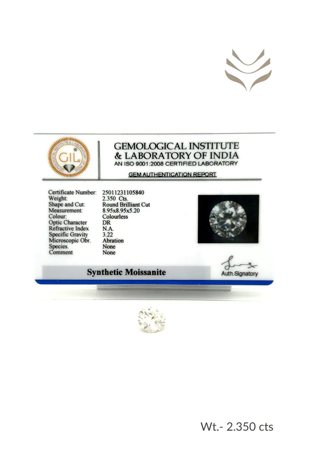 Light-Coded Moissanite - 2.35 Ct