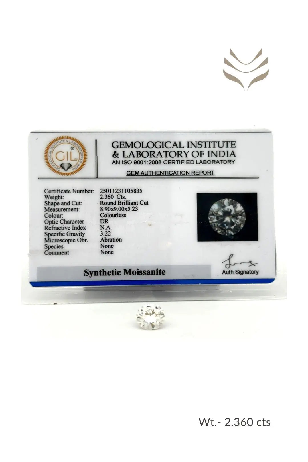 Light-Coded Moissanite - 2.36 Ct