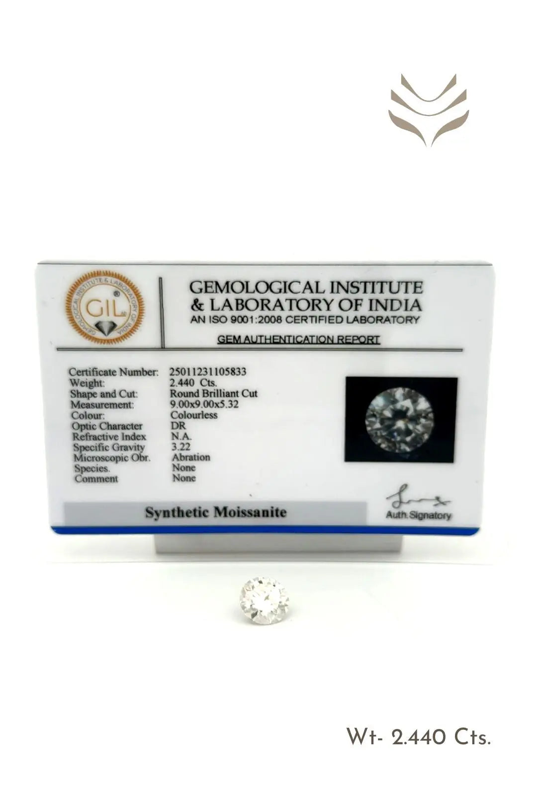 Light-Coded Moissanite - 2.44 Ct