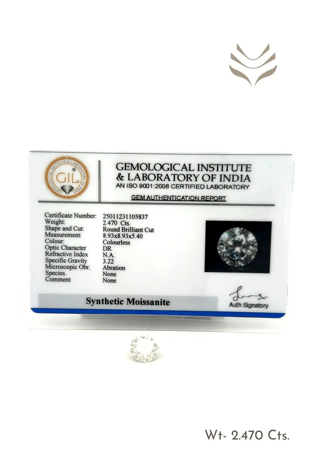 Light-Coded Moissanite - 2.47 Ct