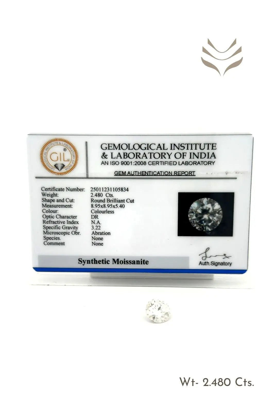 Light-Coded Moissanite - 2.48 Ct