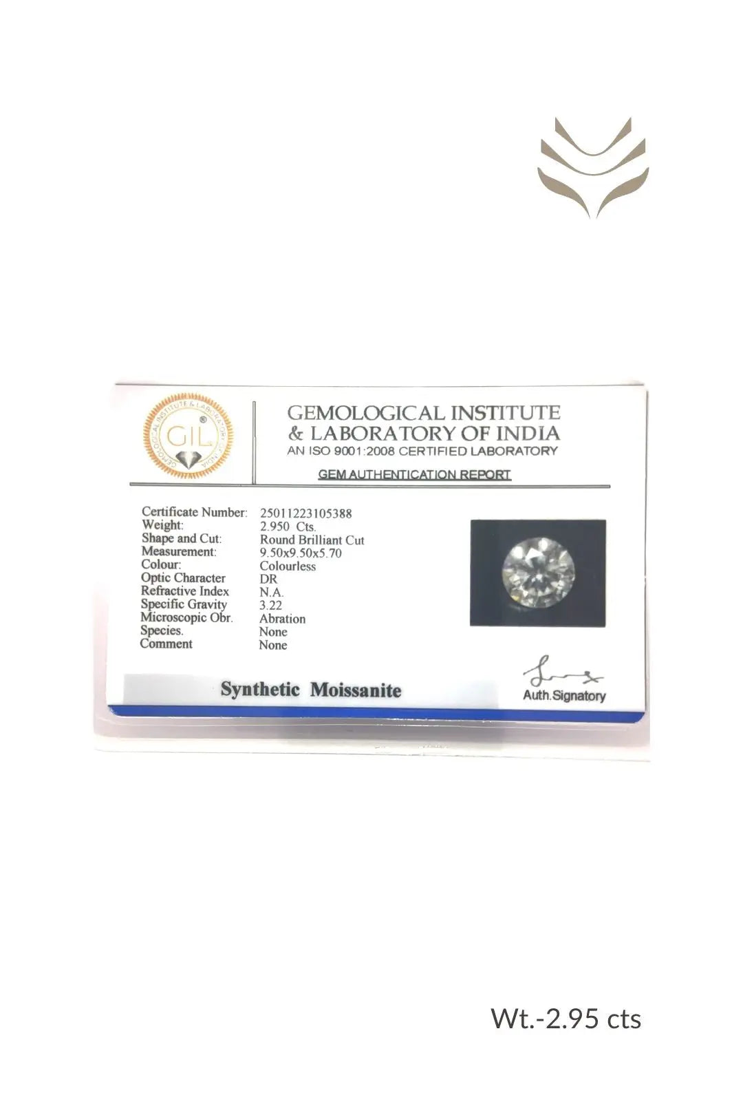 Light-Coded Moissanite - 2.95 Ct