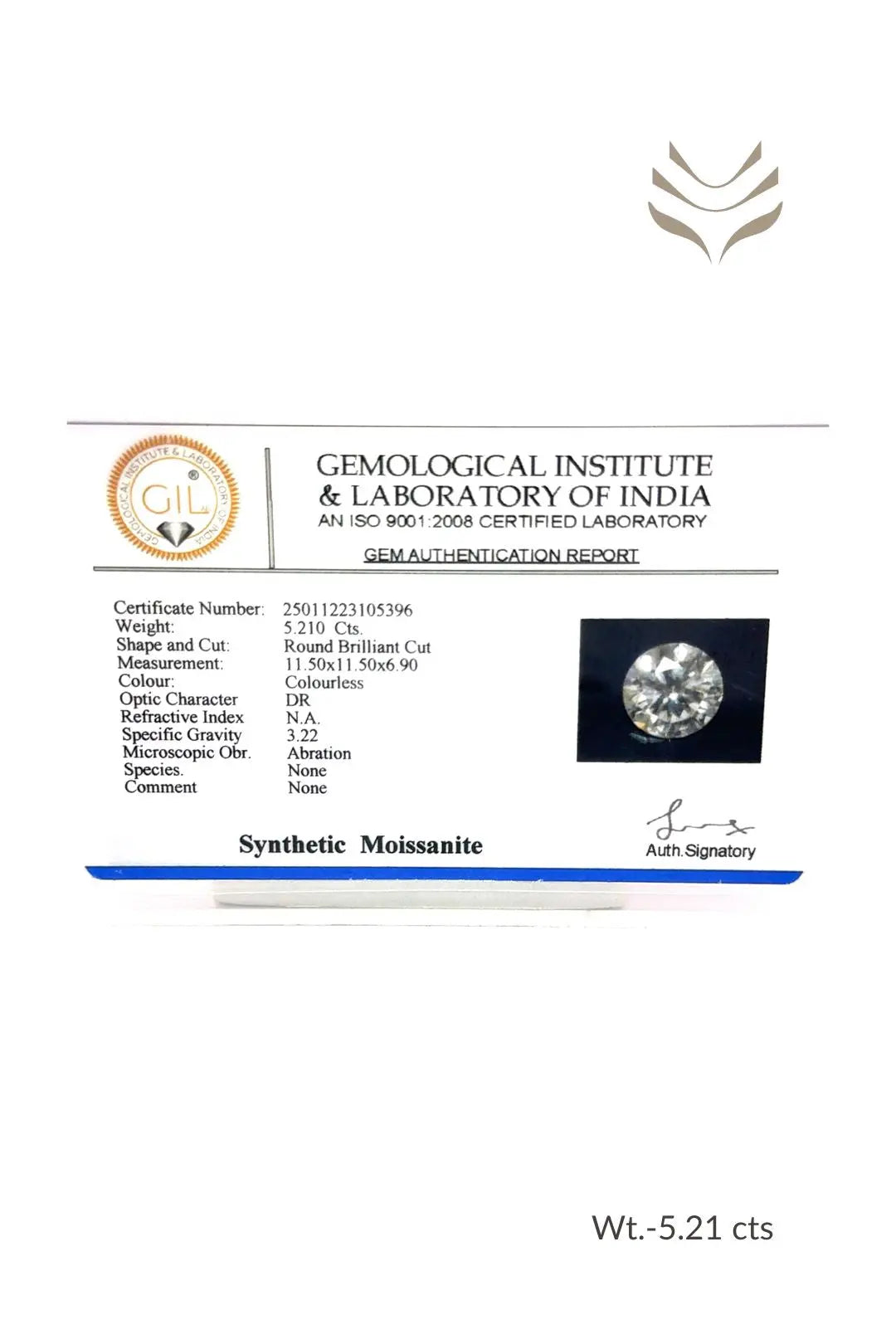 Light-Coded Moissanite - 5.21 Ct