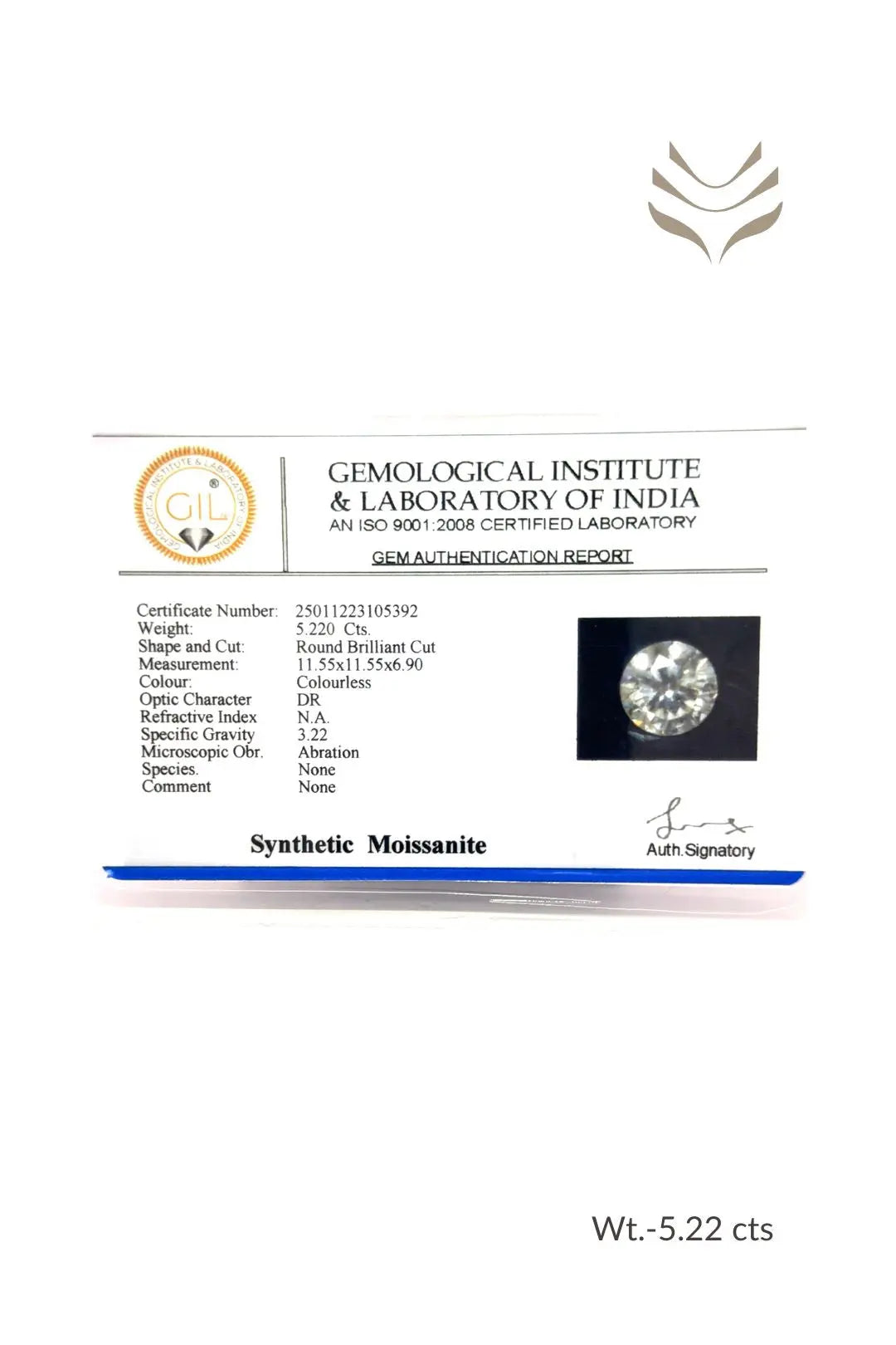 Light-Coded Moissanite - 5.22 Ct