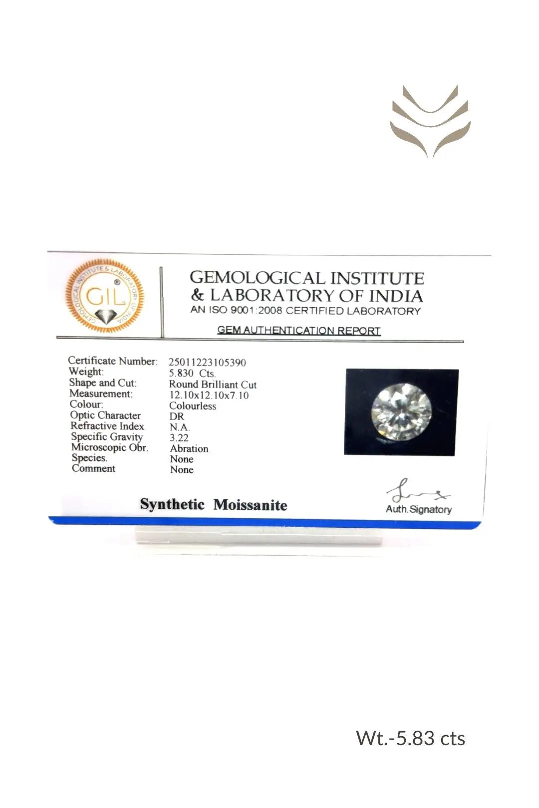 Light-Coded Moissanite - 5.83 Ct