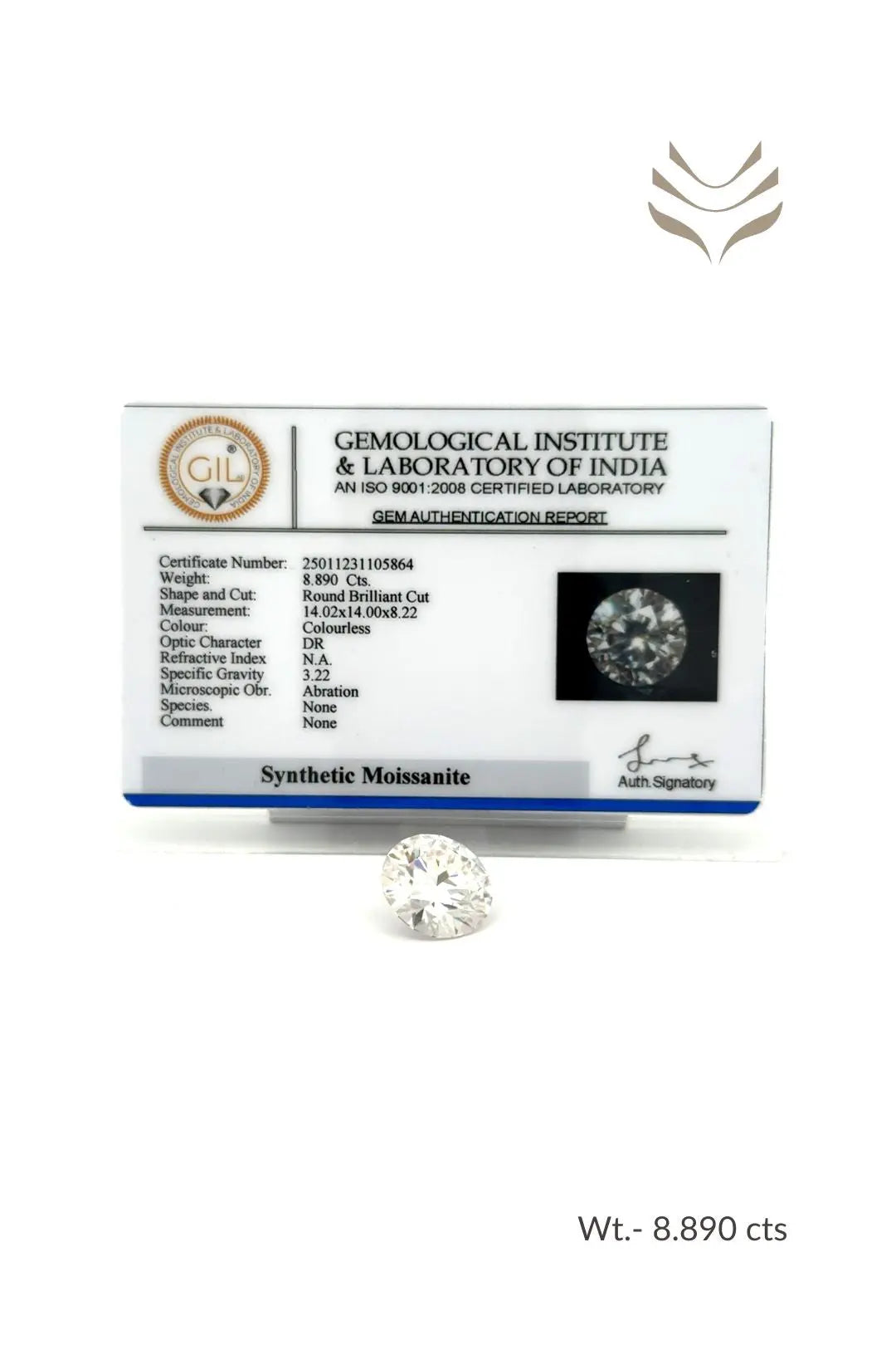 Light-Coded Moissanite - 8.89 Ct