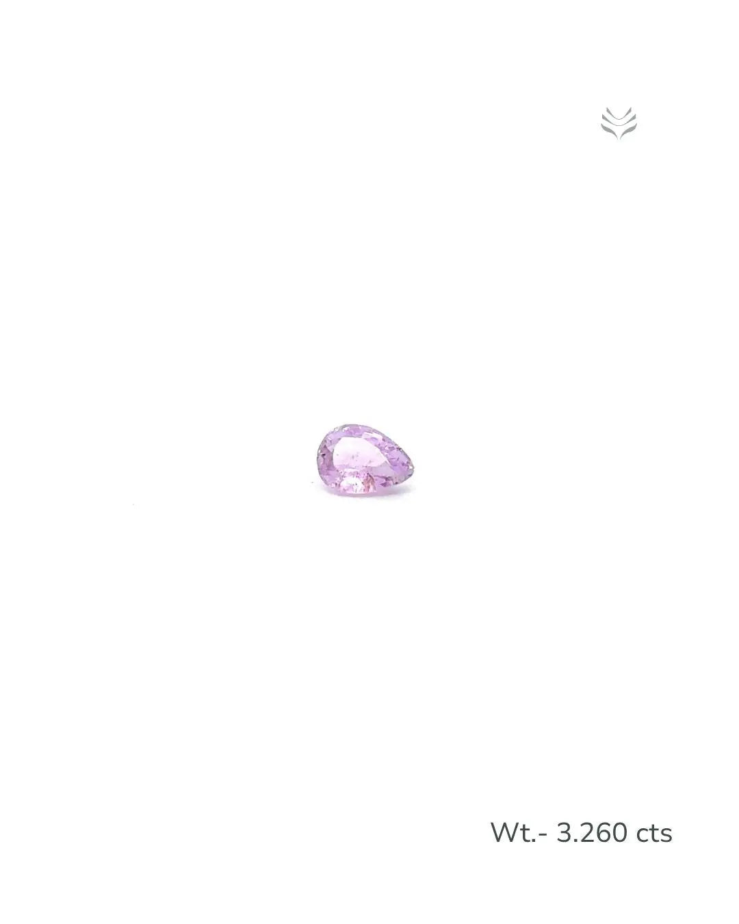 Light-Coded Natural Kunzite- 3.260 Ct