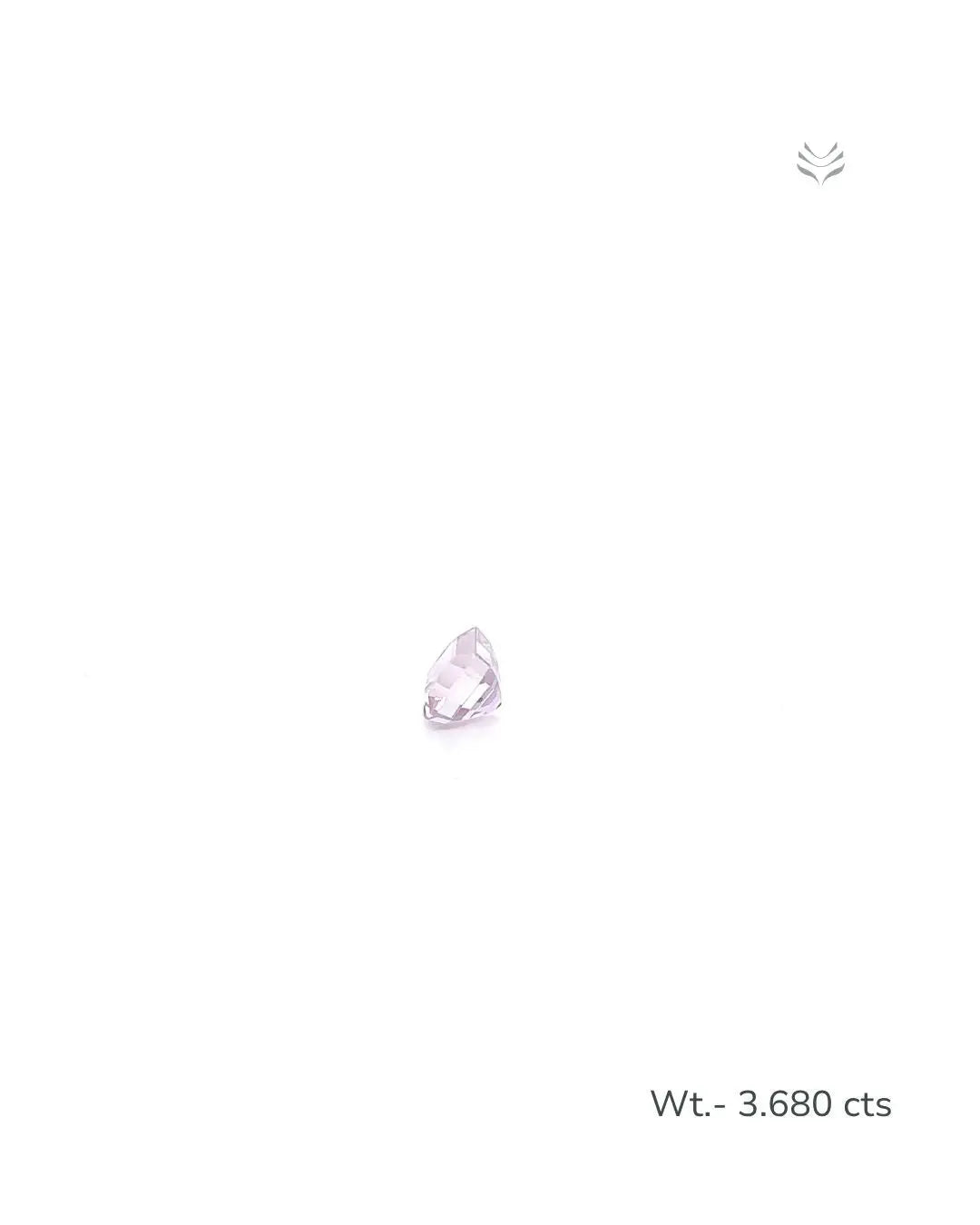 Light-Coded Natural Kunzite- 3.680 Ct