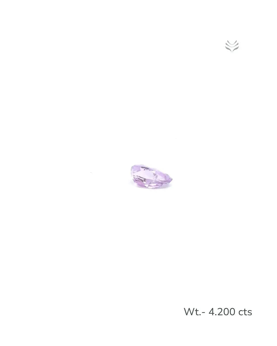 Light-Coded Natural Kunzite- 4.200 Ct