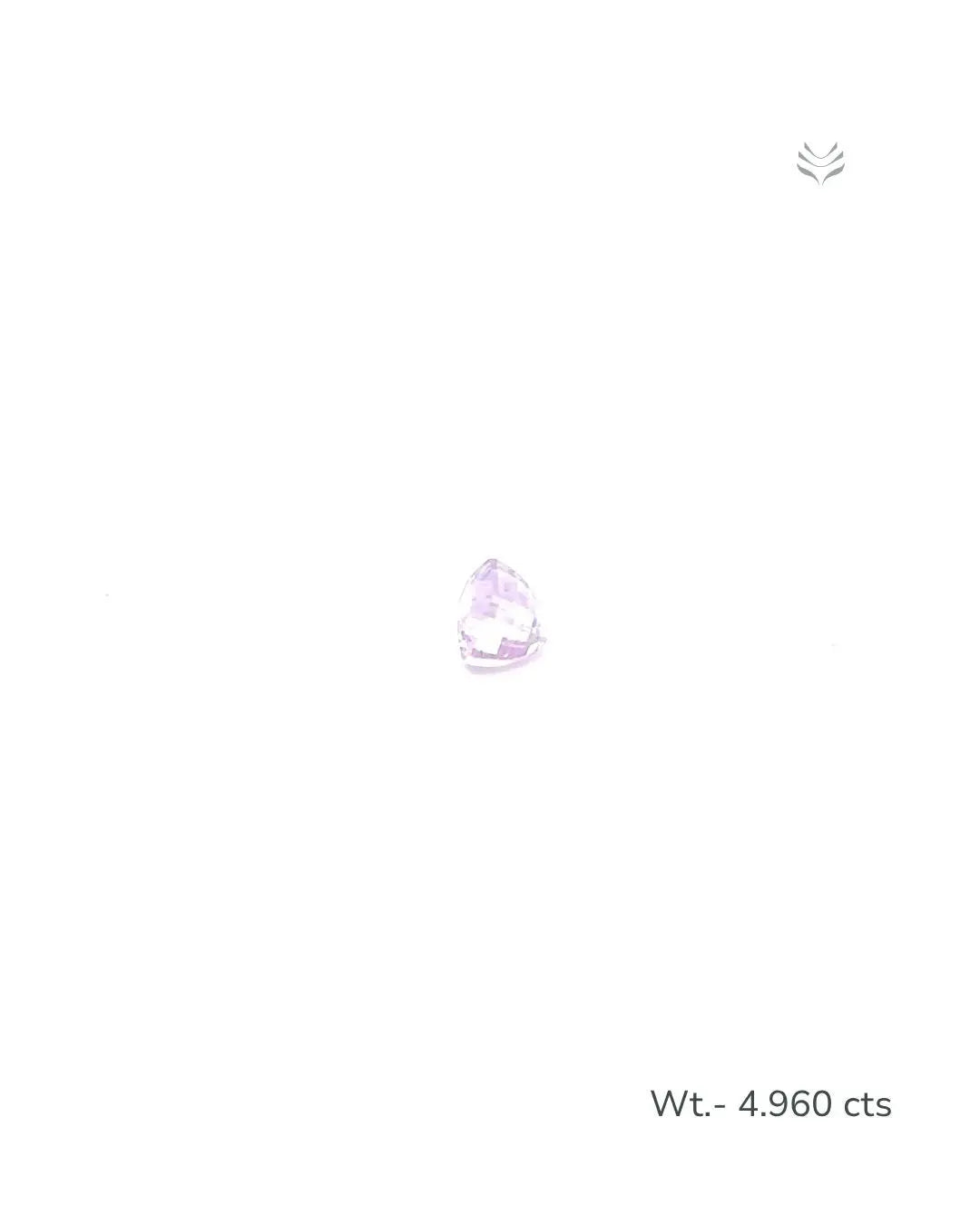 Light-Coded Natural Kunzite- 4.960 Ct