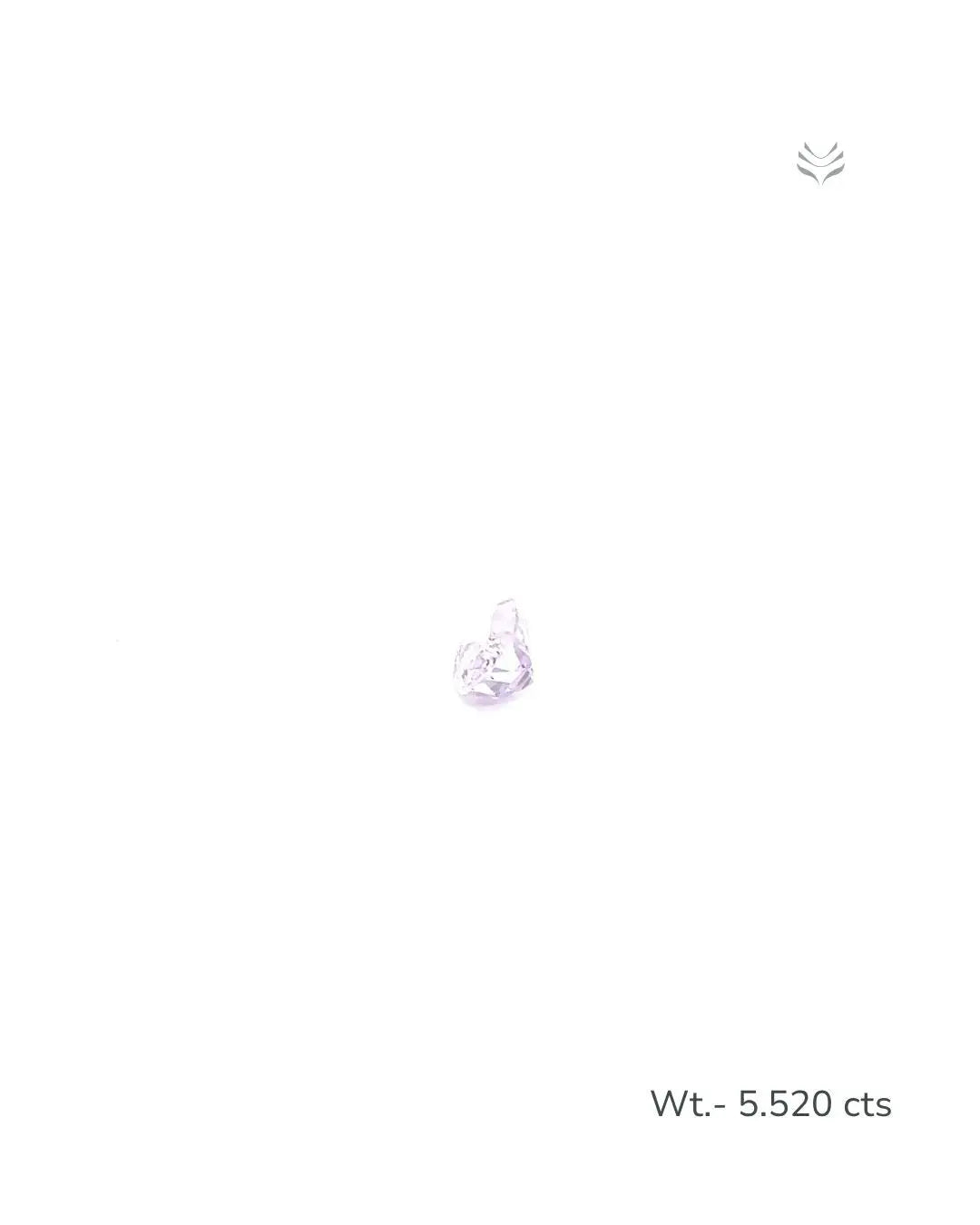 Light-Coded Natural Kunzite- 5.520 Ct