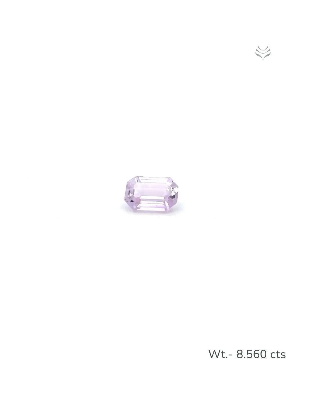 Light-Coded Natural Kunzite- 8.560 Ct