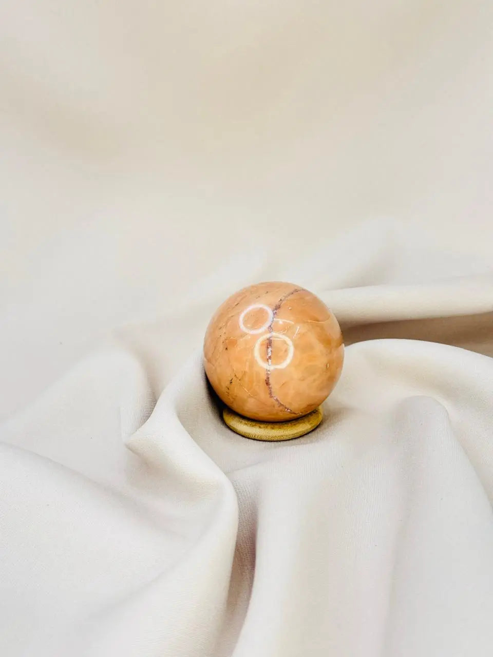 Light-Coded Pink Serpentine Sphere