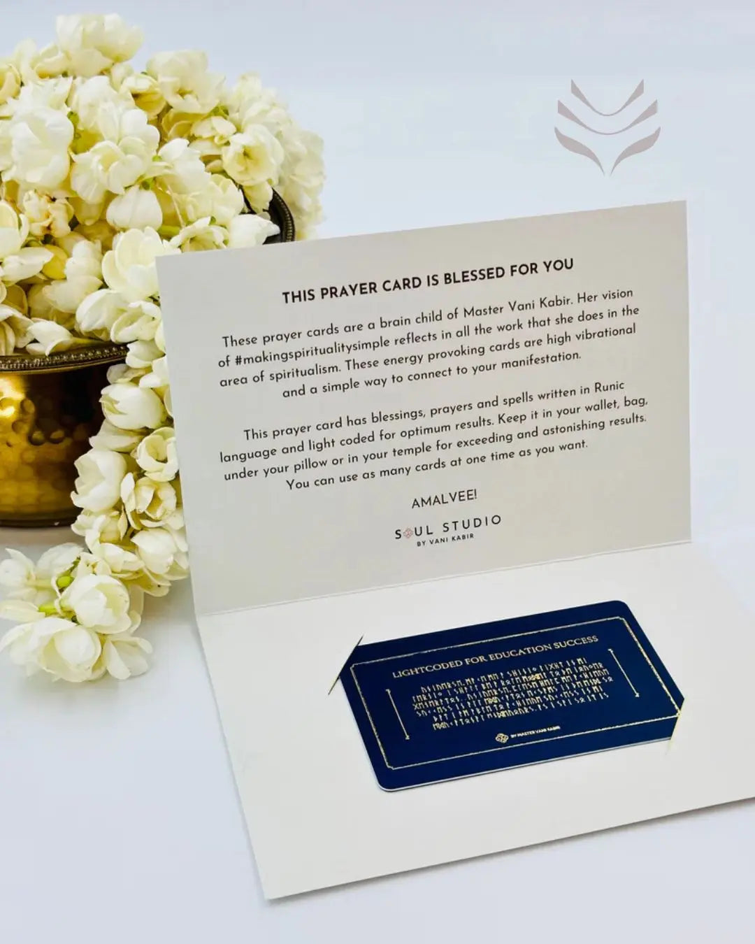 Light-Coded Prayer Card - For Education Success