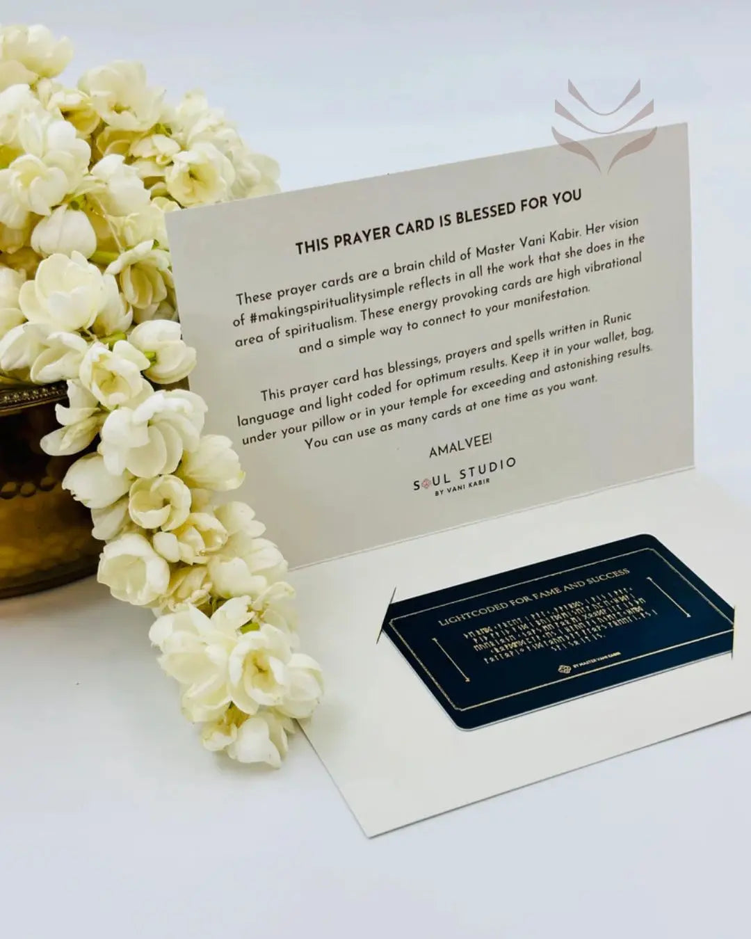 Light-Coded Prayer Card - For Fame & Success