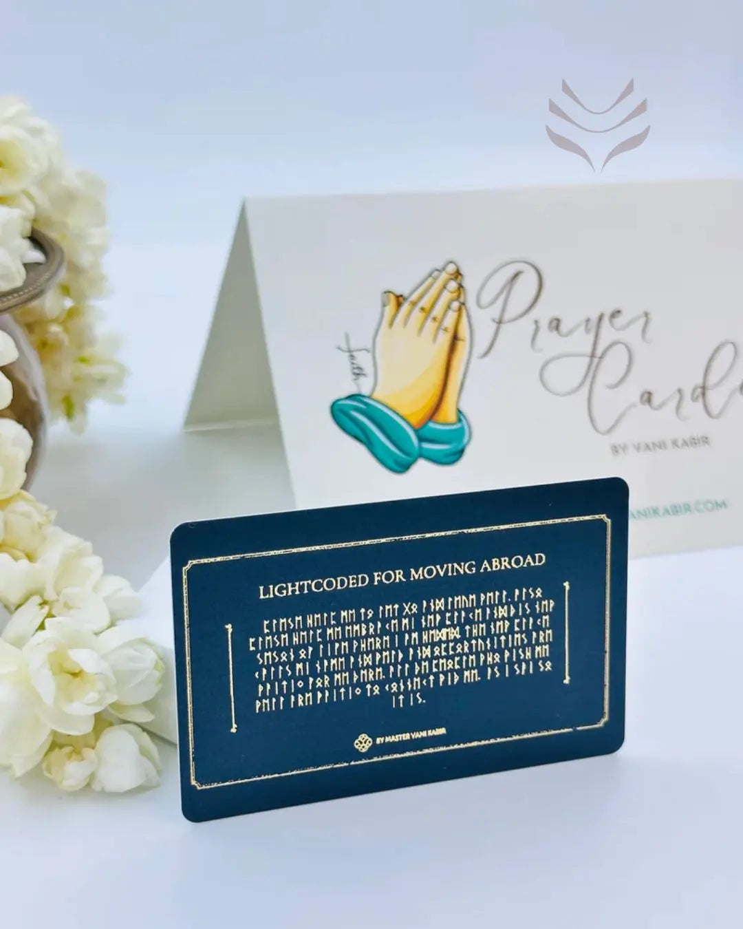 Light-Coded Prayer Card - For Moving Abroad