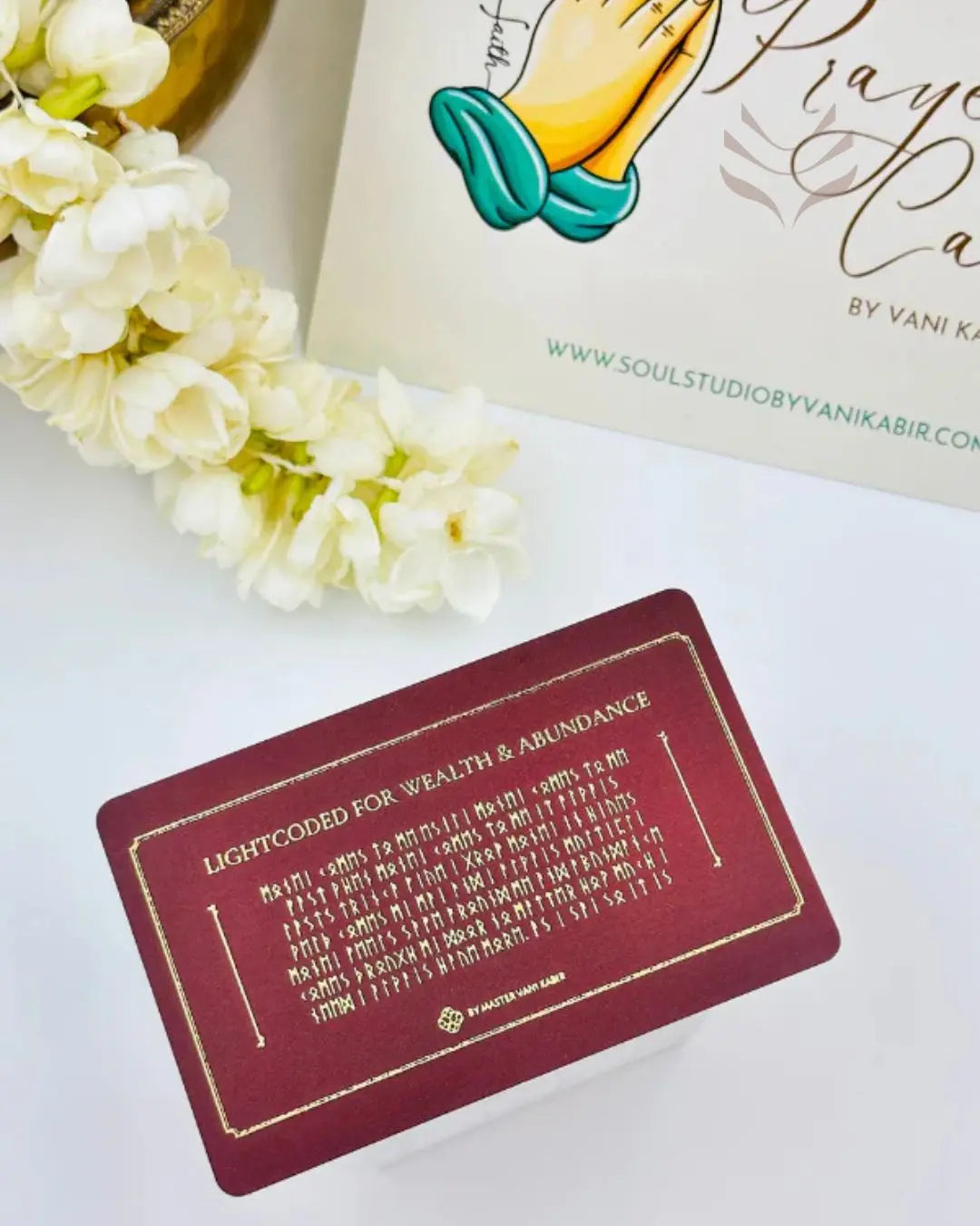 Light-Coded Prayer Card - For Wealth & Abundance