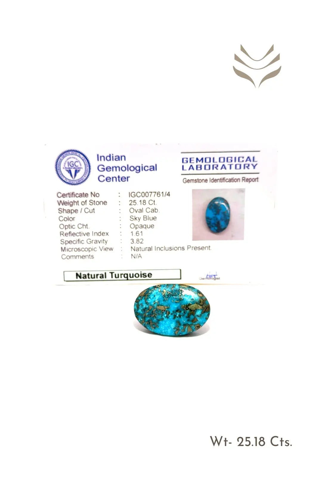 Light-Coded Premium Turquoise - 25.18 Ct