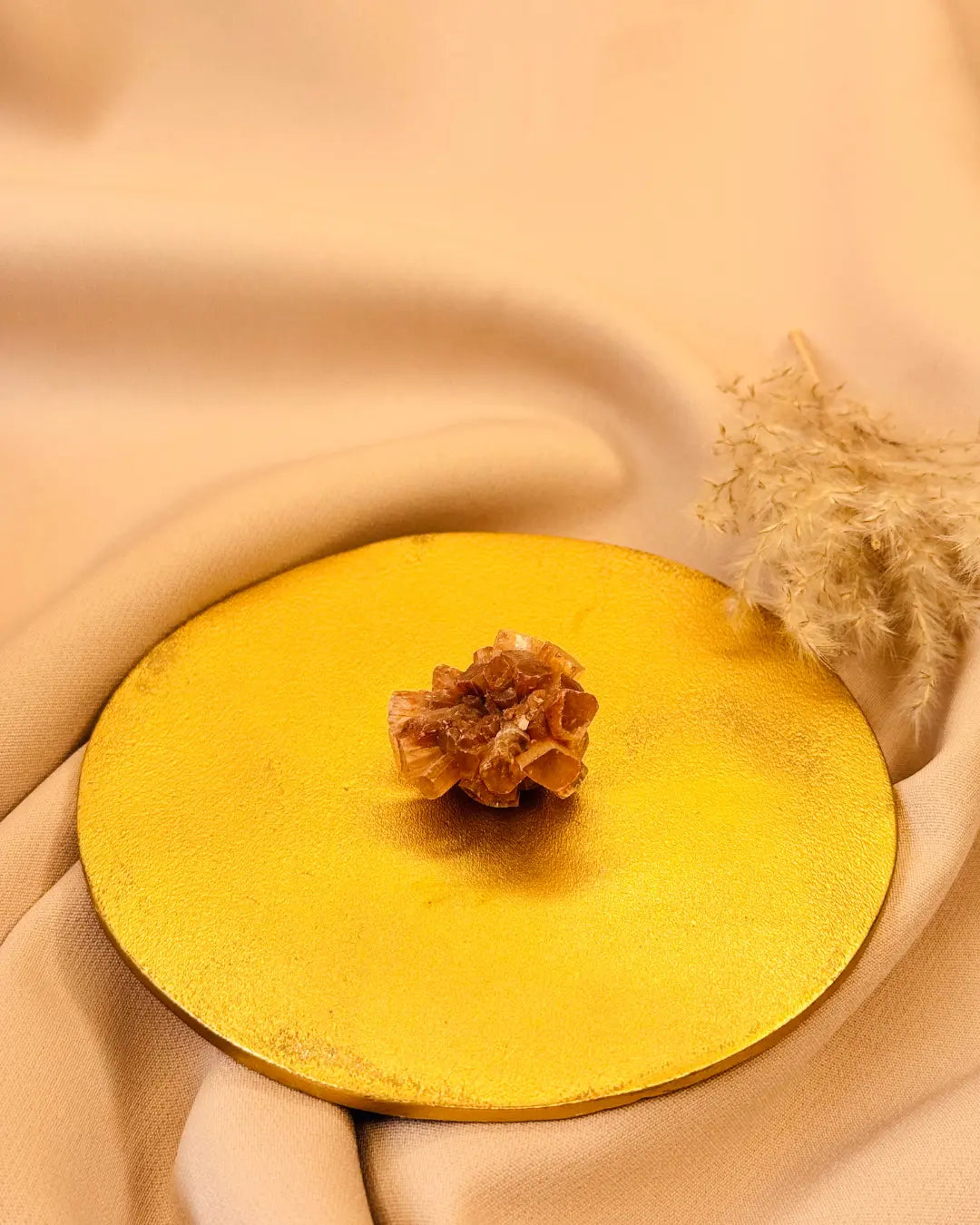 Light-Coded Red Comet Aragonite Cluster