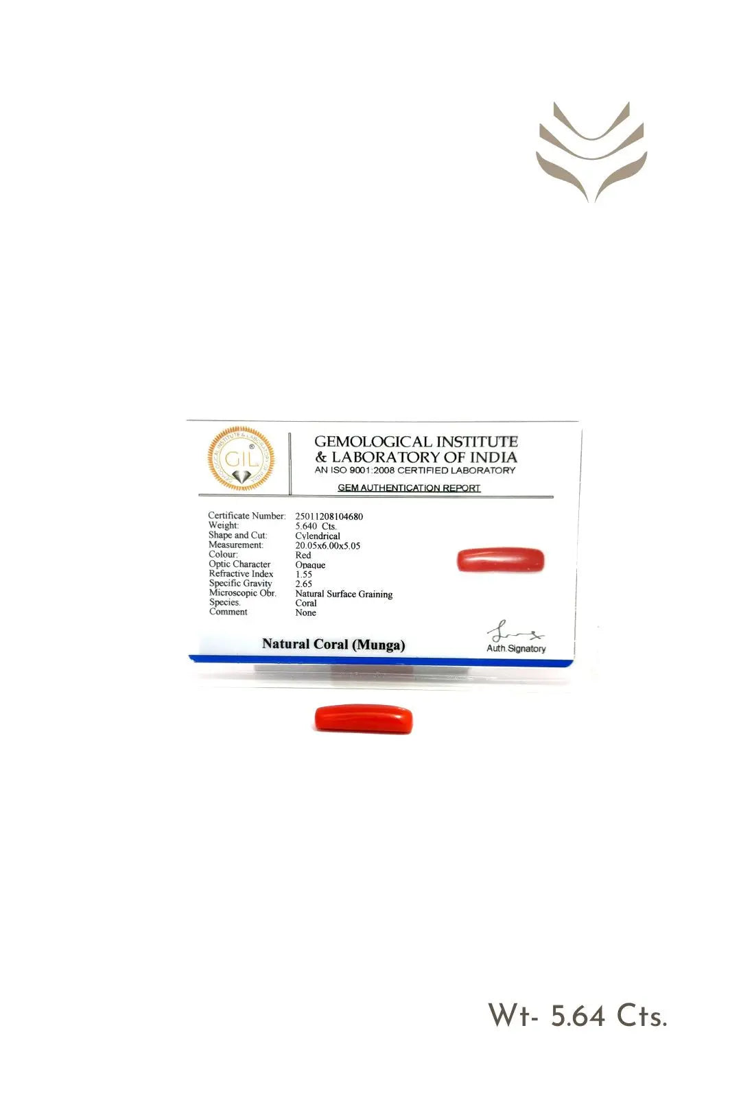 Light-Coded Red Coral - 5.64