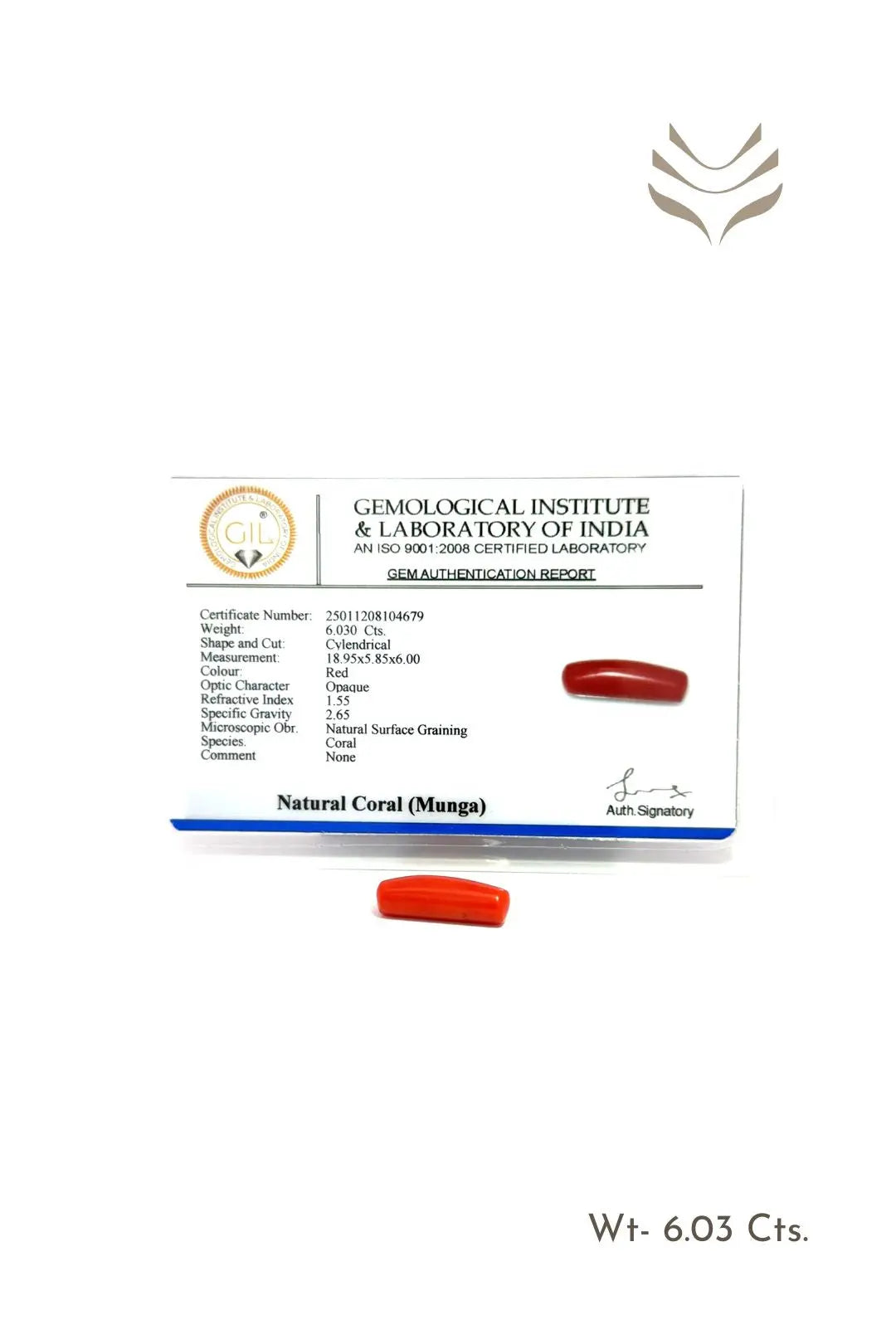 Light-Coded Red Coral - 6.03