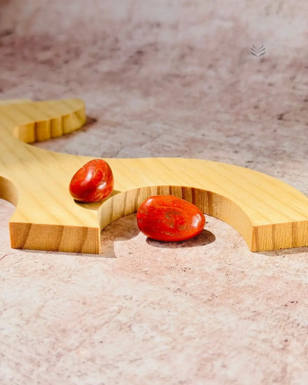 Light-Coded Red Jasper Tumbles