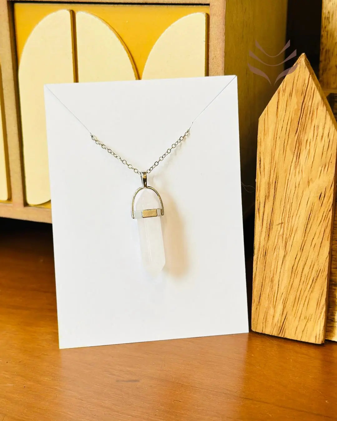 Light-Coded Rose Quartz - Double Terminated Pendant For Self Love