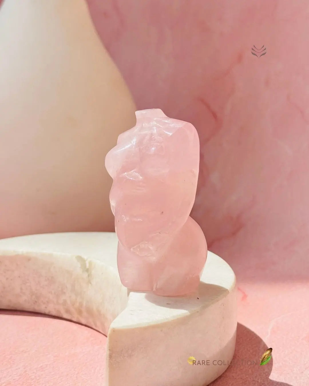 Light-Coded Rose Quartz-To Be Mother Statue