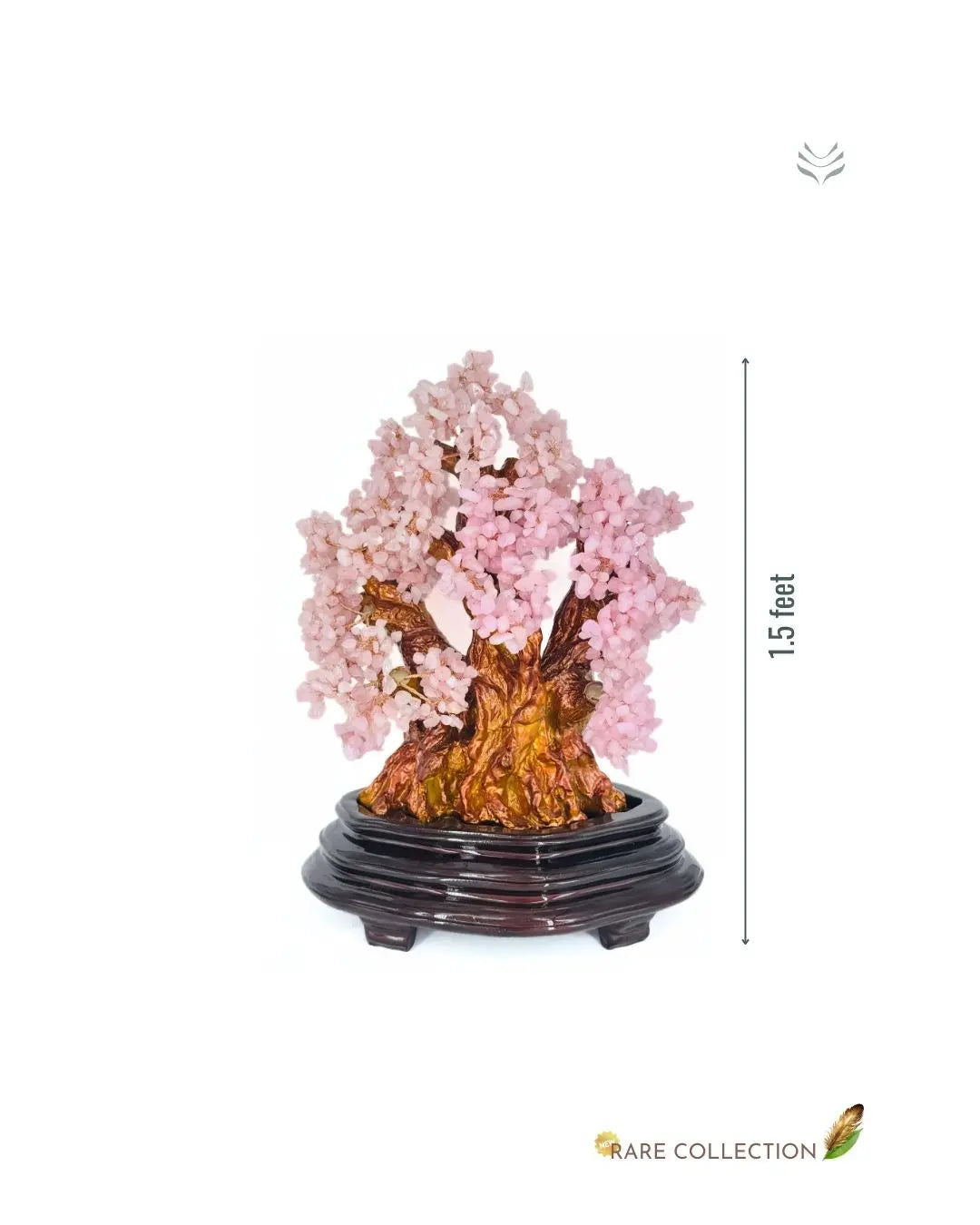 Light-Coded Rose Quartz Wishing Tree