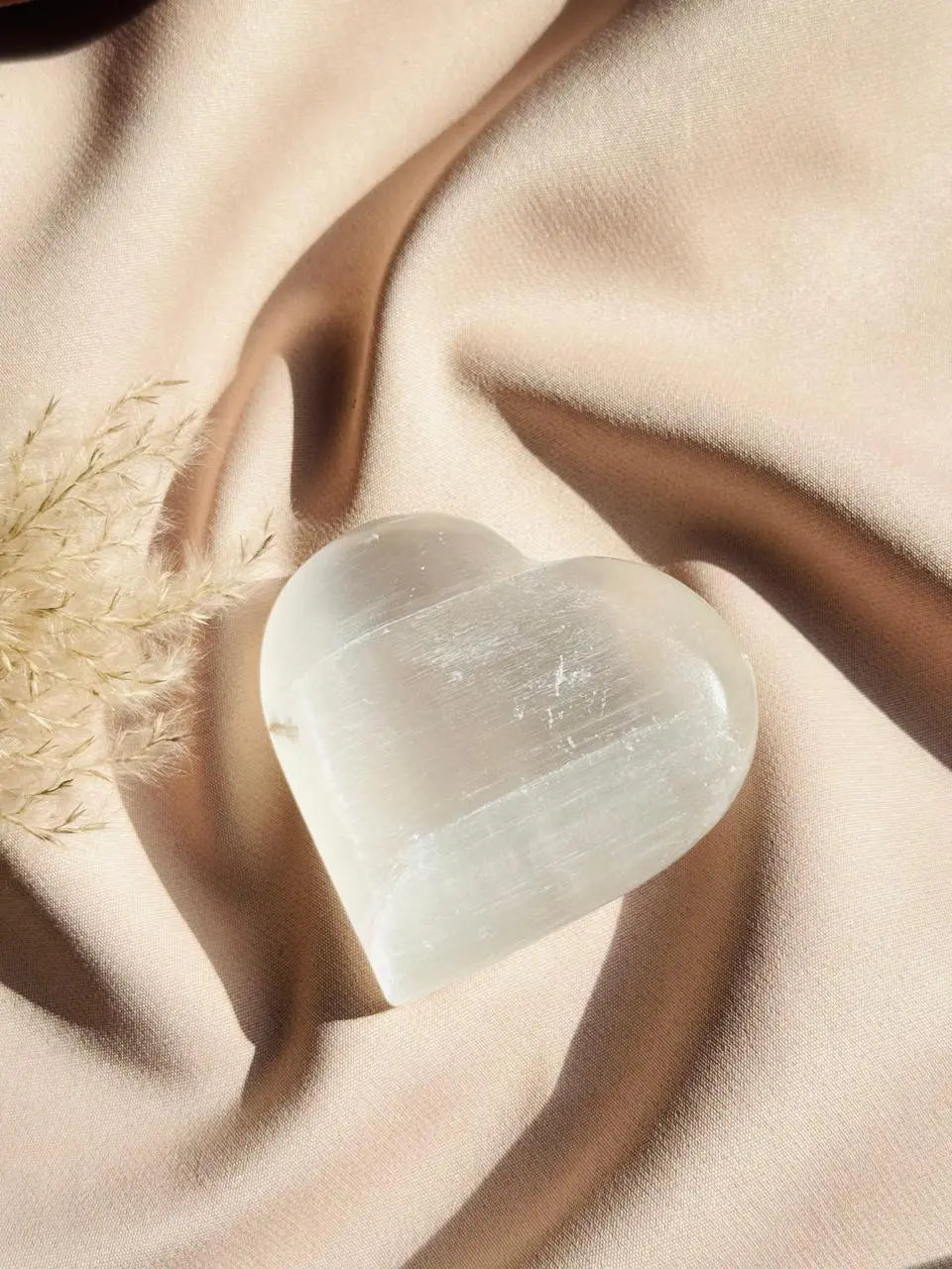 Light-Coded Selenite Heart