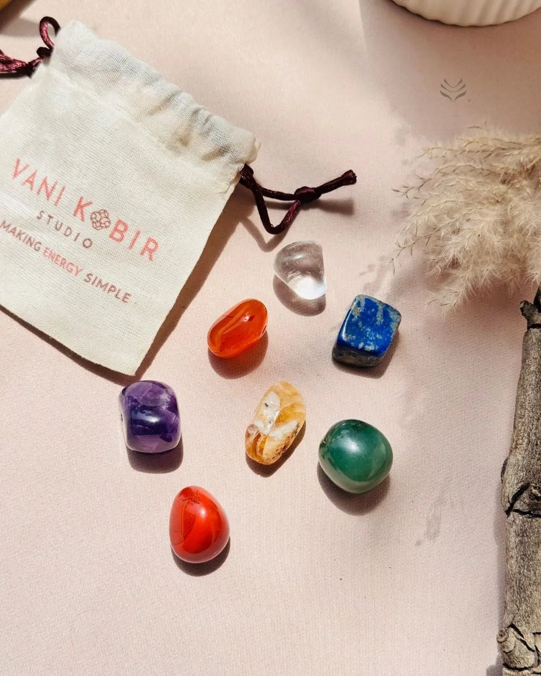 Light-Coded Self Healing Seven Chakra Tumble Set