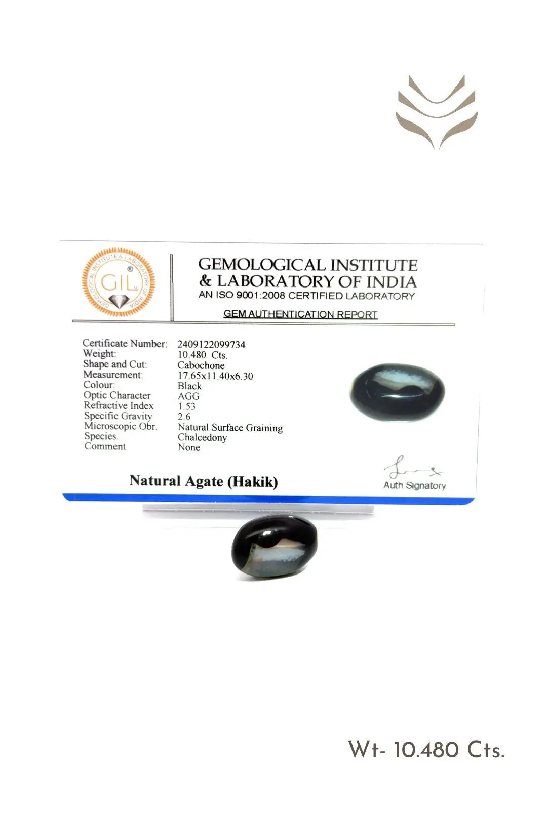 Light-Coded Sulemani Hakik - 10.48 Ct