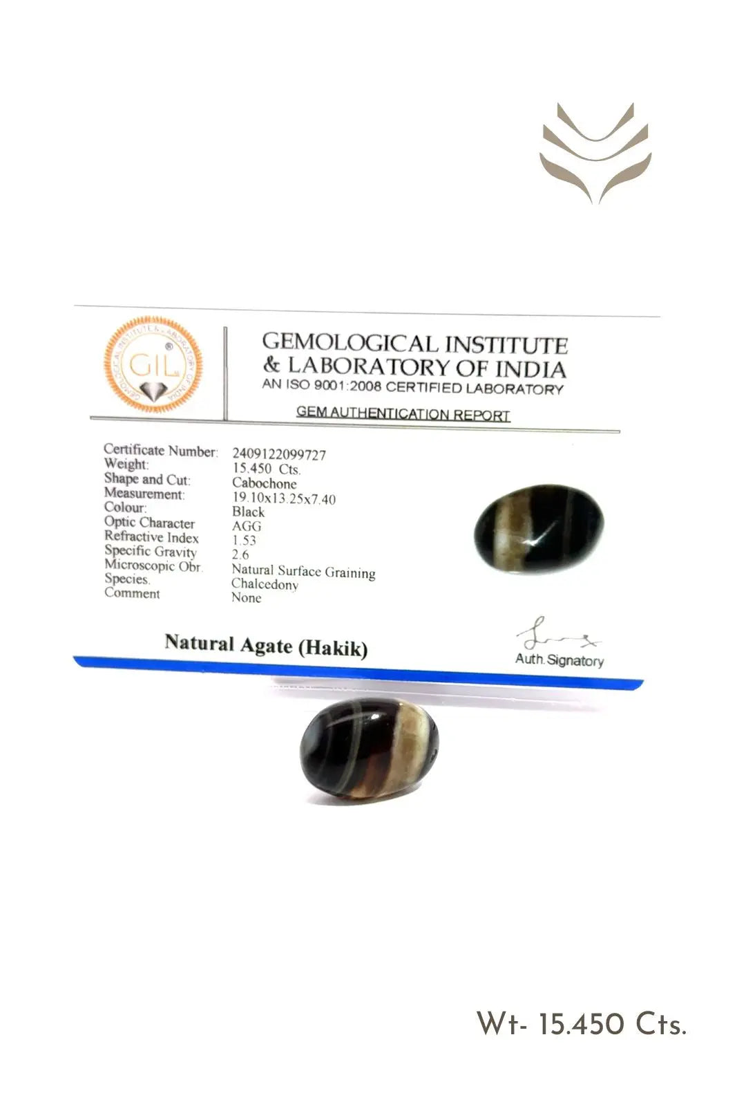 Light-Coded Sulemani Hakik - 15.45 Ct