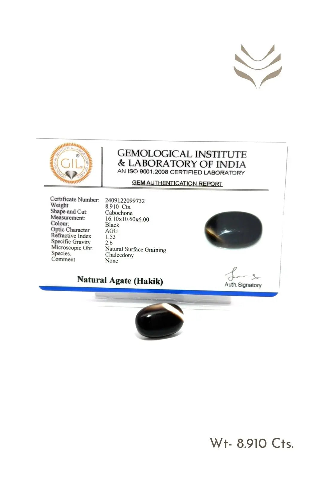 Light-Coded Sulemani Hakik - 8.91 Ct