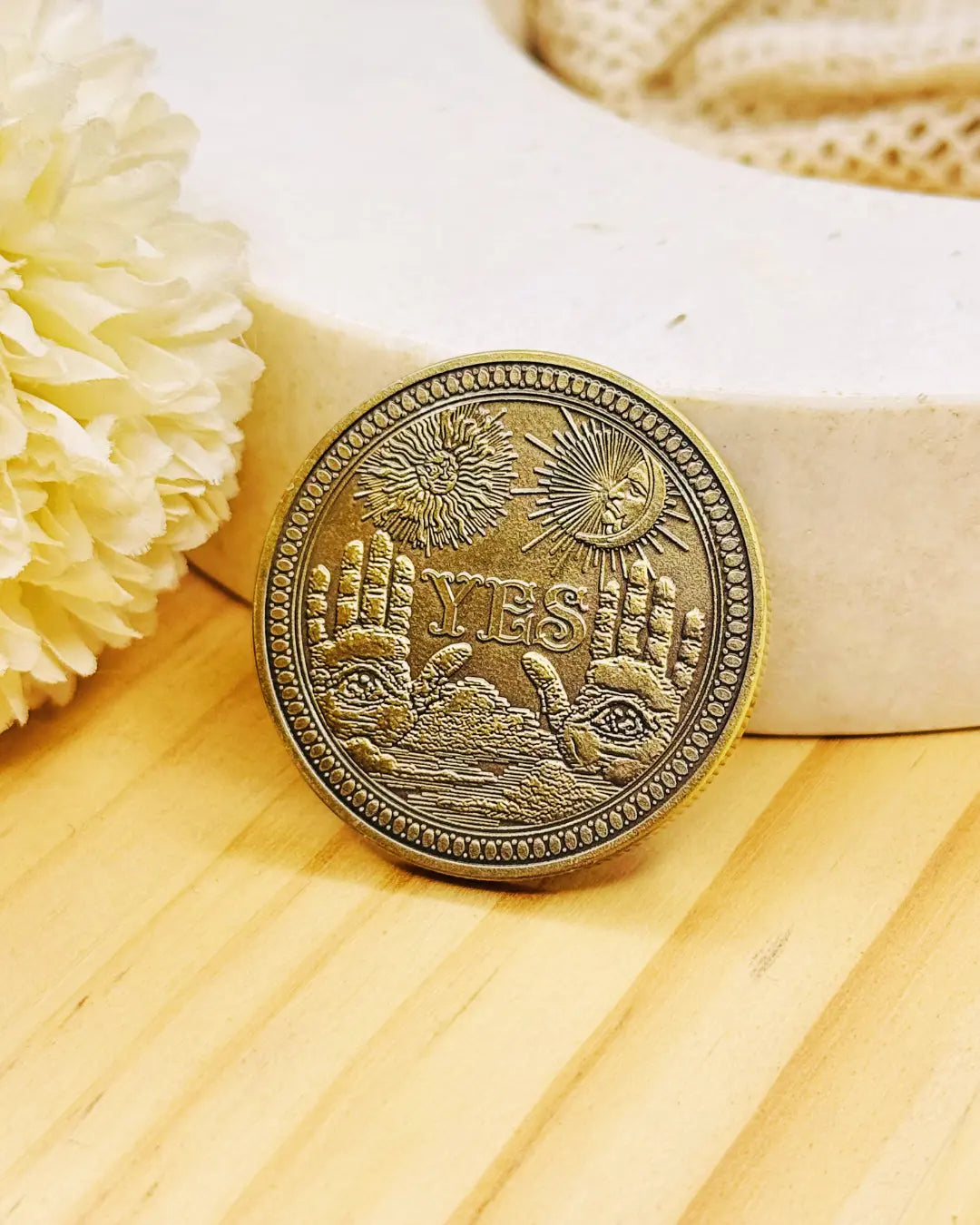 Light Coded Yes/No Coin