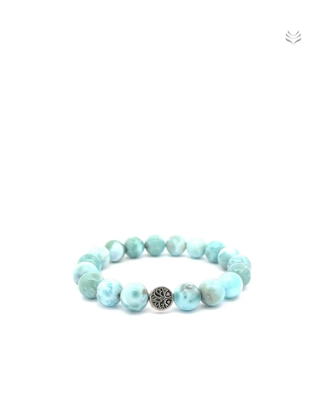 LightCoded Clear Ancestral Trauma Larimar Bracelet