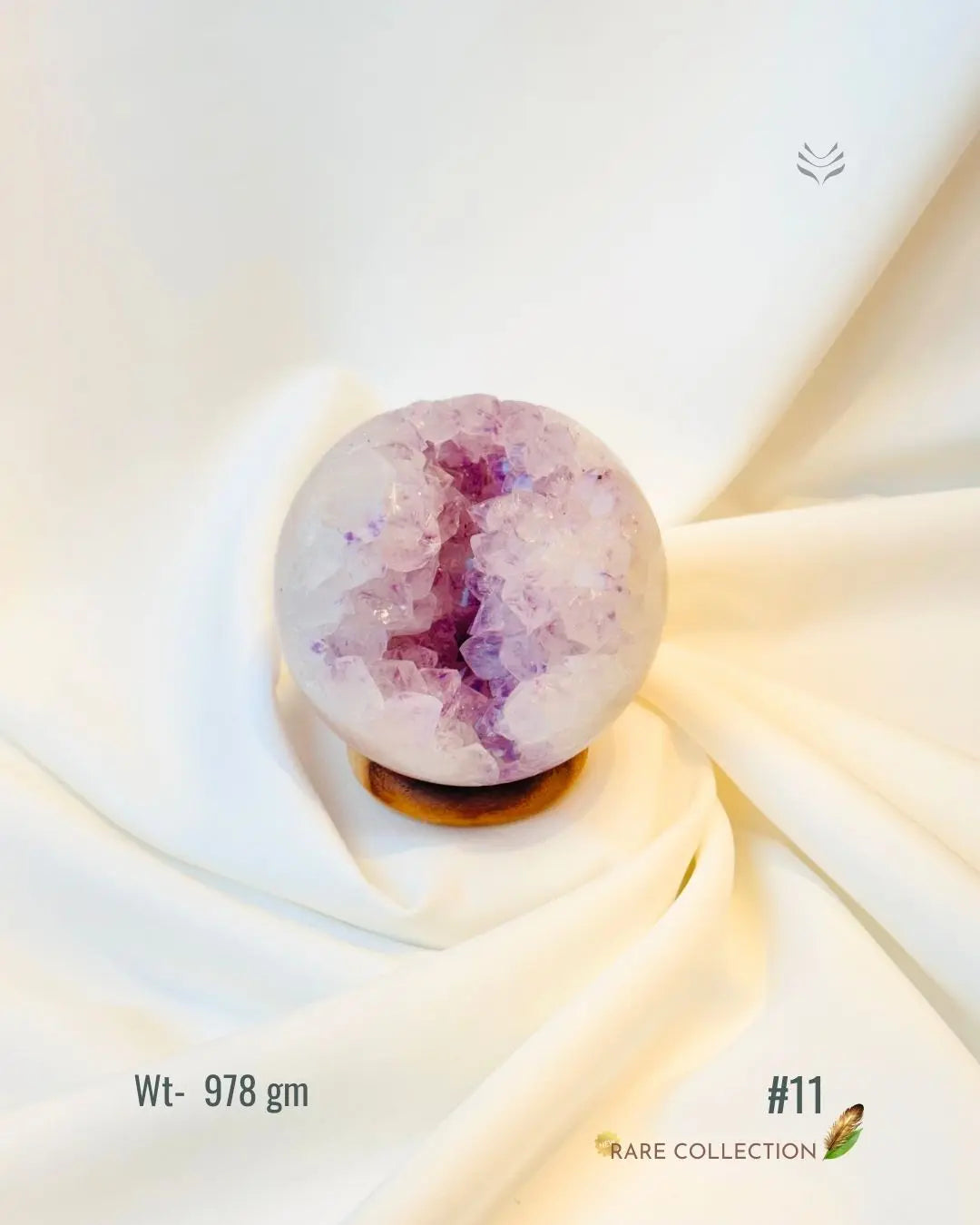 LightCoded Pink Amethyst Orbs