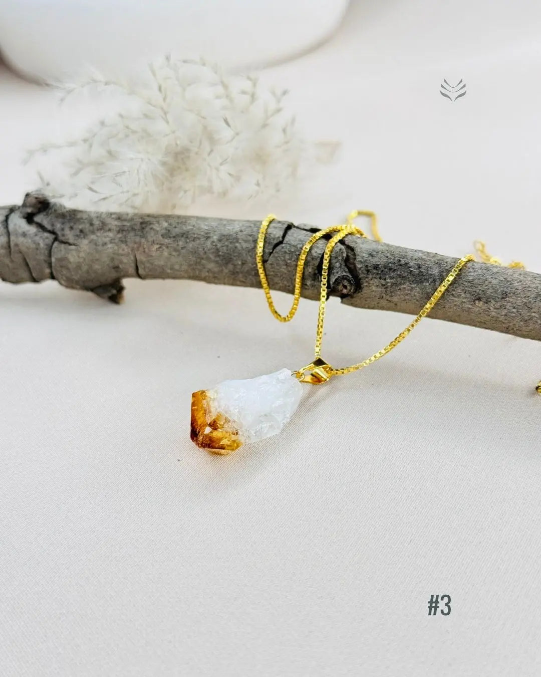 LightCoded Point Of Wealth - Citrine Pendant