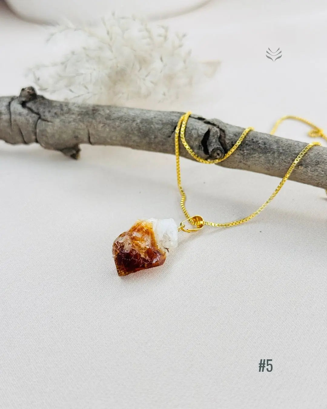 LightCoded Point Of Wealth - Citrine Pendant