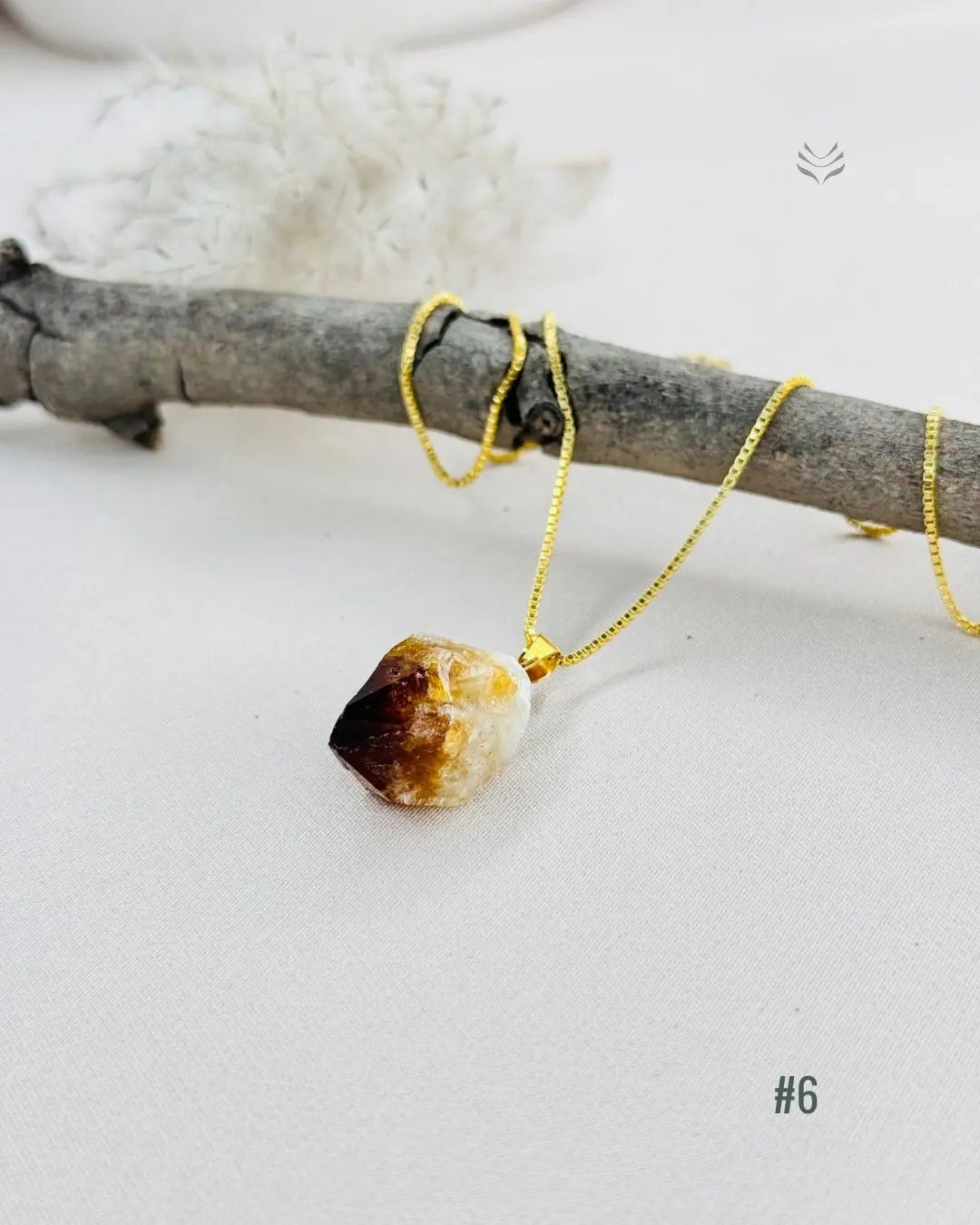 LightCoded Point Of Wealth - Citrine Pendant
