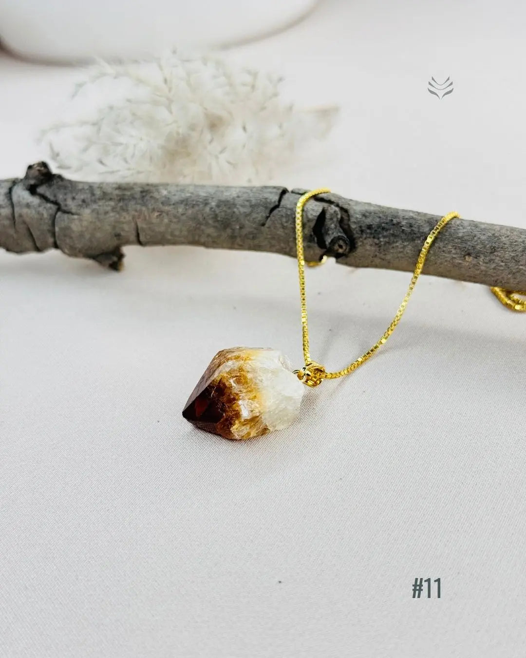 LightCoded Point Of Wealth - Citrine Pendant