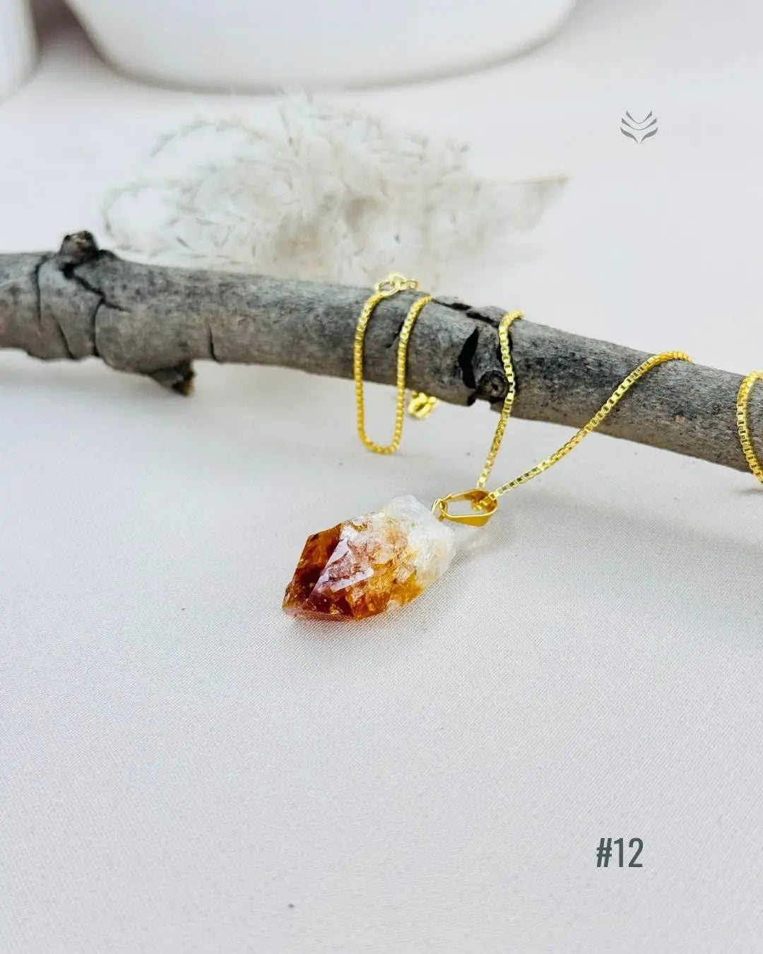 LightCoded Point Of Wealth - Citrine Pendant
