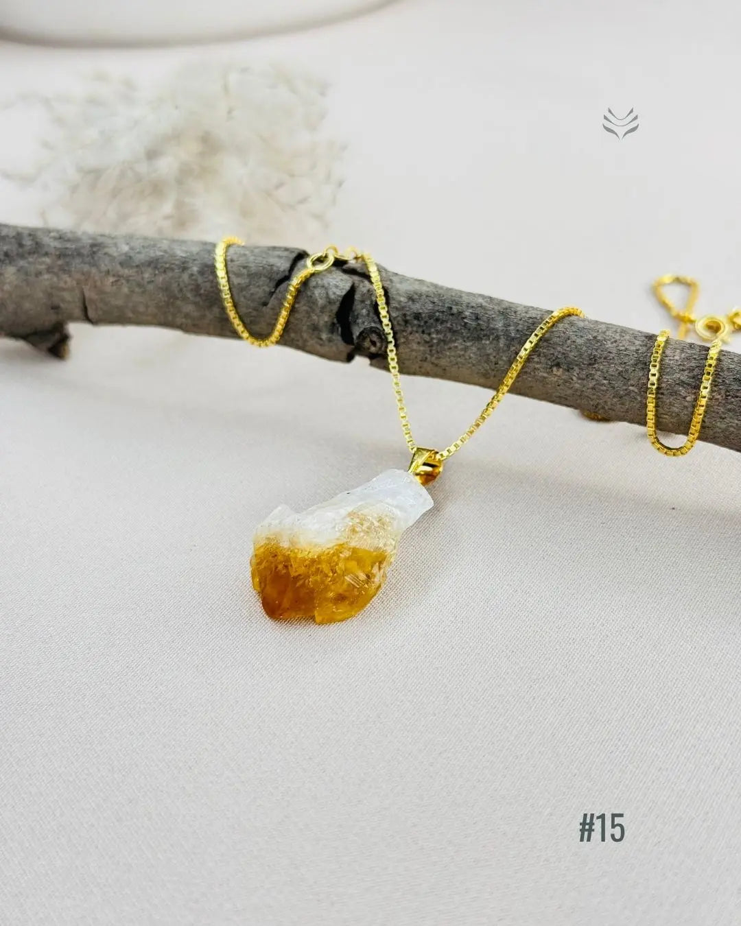 LightCoded Point Of Wealth - Citrine Pendant