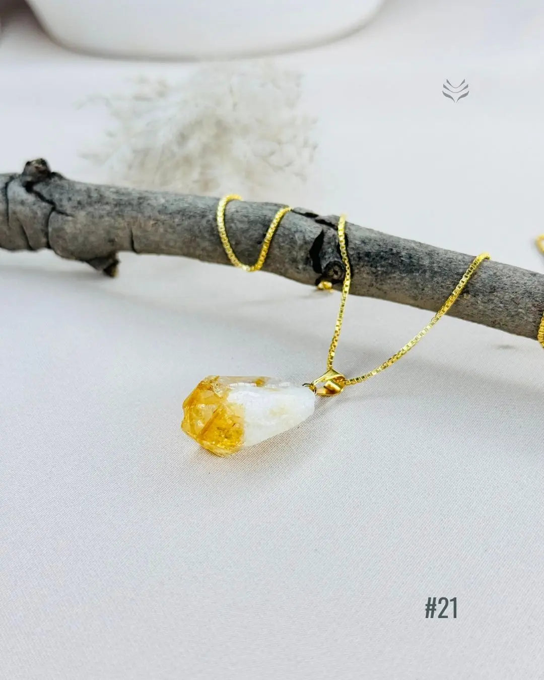 LightCoded Point Of Wealth - Citrine Pendant